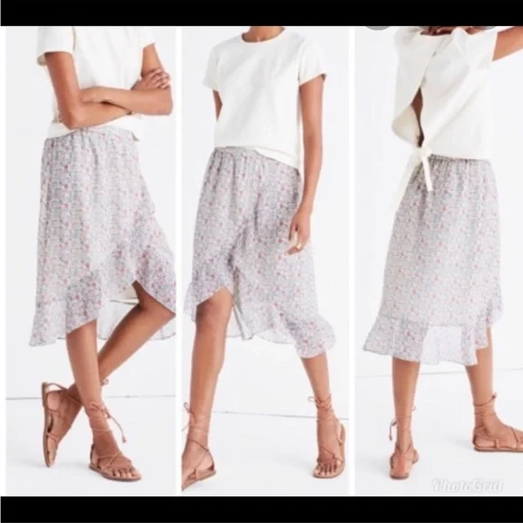 Madewell floral high-low skirt - Picture 2 of 5